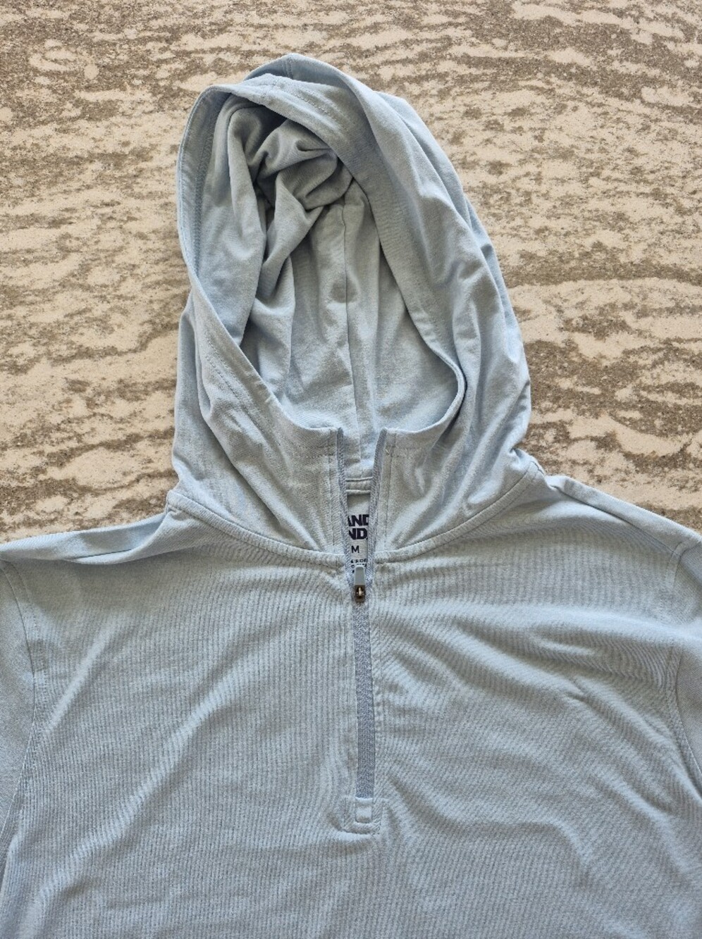 Lands' End Men's Performance Quarter Zip Hoodie New Size Medium